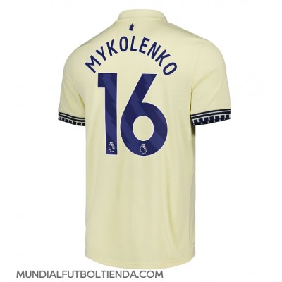 Camiseta Everton Vitaliy Mykolenko #16 Segunda Equipación Replica 2025-26 mangas cortas Camiseta Everton Vitaliy Mykolenko #16 Segunda Equipación Replica 2025-26 mangas cortas